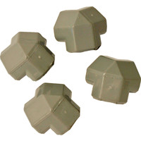 Voltrega Voltregá zak à 4 plastic hoekverbinder, grijs.