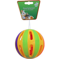 Boon knaagdierspeelgoed bal plastic met bel, 12,5 cm.