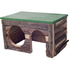 Boon knaagdier blokhut hout, medium.