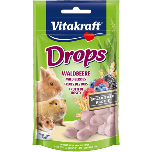 Vitakraft Vitakraft knaagdier bosvruchtdrops, 75 gram.