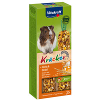Vitakraft Vitakraft knaagdier honing/spelt-kräcker cavia, 2in1.
