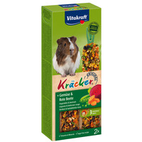 Vitakraft Vitakraft knaagdier groente/biet-kräcker cavia, 2in1.