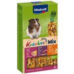Vitakraft Vitakraft knaagdier Mix honing/spelt- fruit/flakes-druif/noot-kräcker cavia, 3in1.