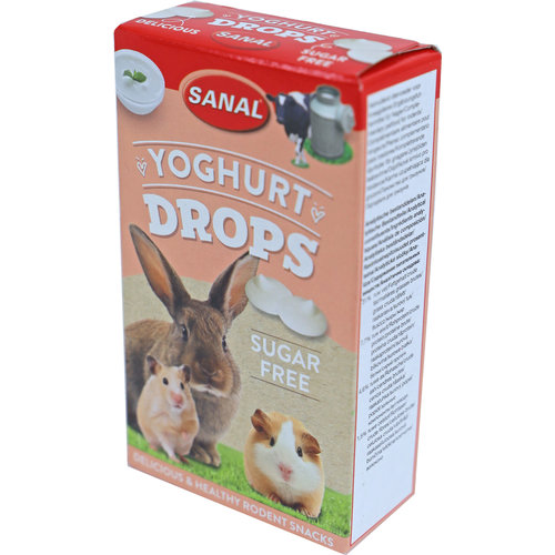 Sanal Sanal knaagdier yoghurt drops, 45 gram sugar free.