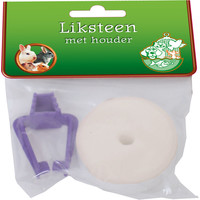 Boon Boon liksteen met plastic houder voor knaagdier en/of konijn.