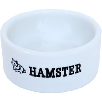 Boon hamster eetbak steen wit, Ø 6 cm.