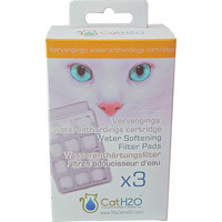 Cat H2O en Dog H2O filtercardridges met waterontharder voor waterbak, pak a 3 stuks.