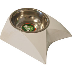 Eetbak plastic/RVS 'Batman 1' 15 cm, wit.