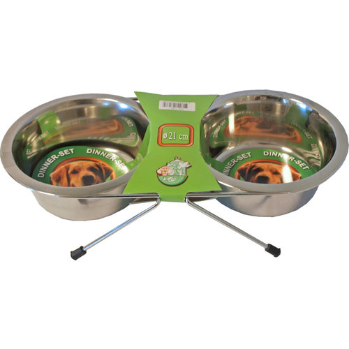 Boon dinner-set, inclusief 2 RVS bakken Ø 21 cm.