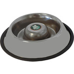 Boon hondenbak Slow Feed RVS met anti-slip rand, 23 cm.