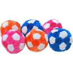 Boon hondenspeelgoed pluche voetbal met piep 12,5 cm, assorti.