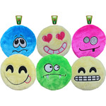 Boon hondenspeelgoed emoticon frisbee met piep, 17 cm assorti.