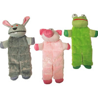 Boon hondenspeelgoed plat met piep 35 cm, assorti.