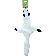 Boon hondenspeelgoed wasbeer plat met piep pluche wit, 55 cm.