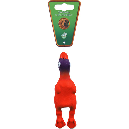 Boon hondenspeelgoed latex eend, mini 14 cm.