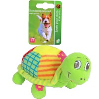 Boon hondenspeelgoed pluche schildpad, 16 cm met piep.