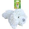 Boon hondenspeelgoed pluche hond wit, 34 cm zonder geluid.
