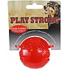 Play en Dental Strong Play Strong hondenspeelgoed rubber bal 6 cm, rood.