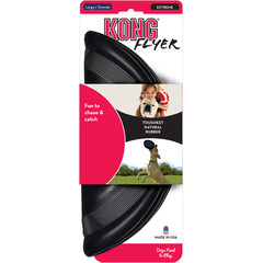 Kong Kong hond Extreme Flyer rubber zwart, Ø 22,5 cm.