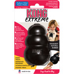 Kong Kong hond Extreme rubber medium, zwart.
