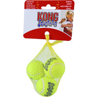 Kong Kong hond Squeakair met piep small, net à 3 tennisballen.