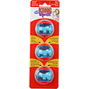 Kong Kong hond Squeezz Action ball red small, kaart a 3 stuks.