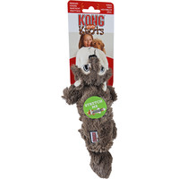 Kong Kong hond Knots Scrunch eekhoorn, S/M.