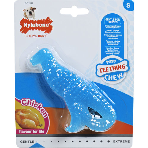 Nylabone Nylabone Puppy Chew, teething dinosaurus kip, S.