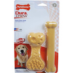 Nylabone Nylabone Dura Chew wave bot kip en giant bot peanutbutter.