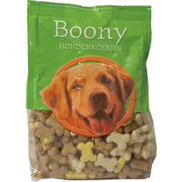 Boony hondenkoek Boony hondenkoek puppy botjes mix vanille, 350 gram.