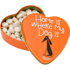 Sanal Sanal hond yeast calcium blik, 60 gram 'Home is where my dog is'.