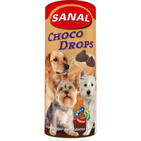 Sanal Sanal hond choco drops pot, 250 gram.