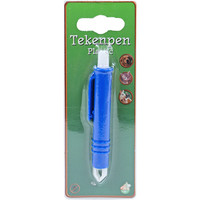 Boon tekenpen kunststof blauw, 9 cm.