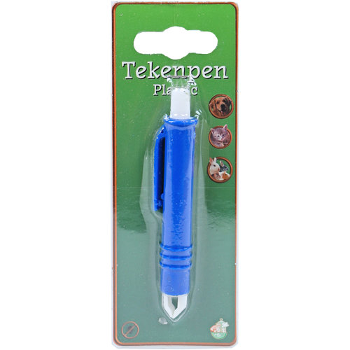 Boon tekenpen kunststof blauw, 9 cm.