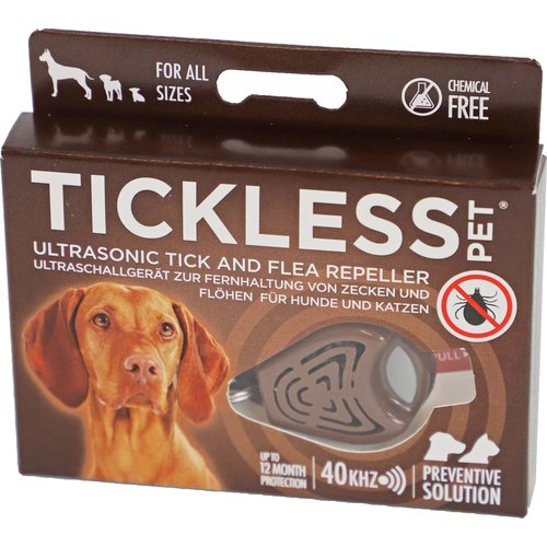 Tickless Tickless pet teek en vlo verjager, bruin.