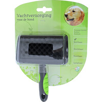 Boon vachtverzorging hond hondenborstel rubber massage, medium.