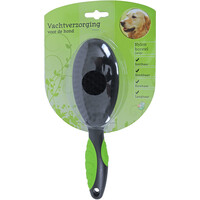 Boon vachtverzorging hond hondenborstel enkel nylon, large.