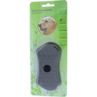 Boon vachtverzorging hond massage borstel rubber ovaal zwart.