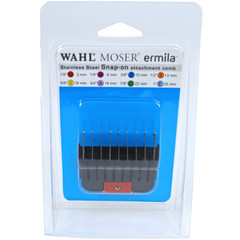 Moser Moser opzetkam met metalen tanden 3 mm rood, voor Max 45/Max 50.