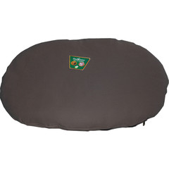 Ligkussen met rits antraciet, 70 cm.