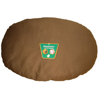 Ligkussen met rits bruin, 45 cm.