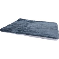 Boon plaid supersoft 2-zijdig lichtgrijs/grijs, 100x75 cm.