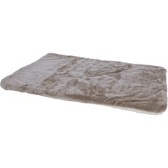 Boon plaid supersoft 2-zijdig taupe/beige, 100x75 cm.