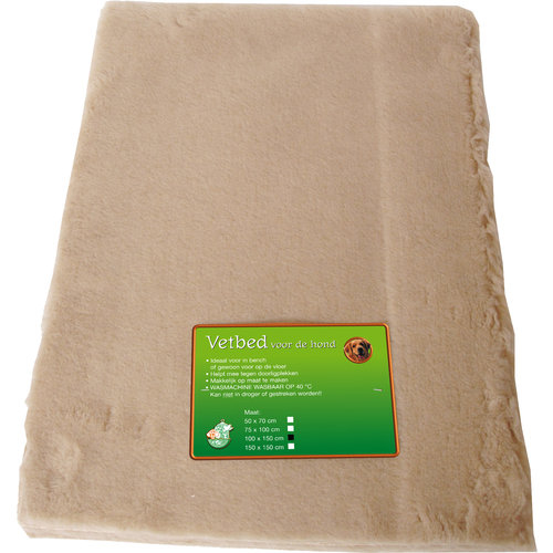 Boon vetbed beige, 150x100 cm.