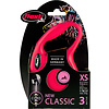 Flexi flexi rollijn CLASSIC cord XS rood, 3 meter.