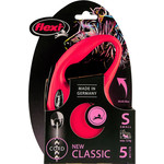 Flexi flexi rollijn CLASSIC cord S rood, 5 meter.