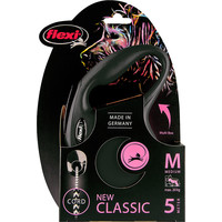Flexi flexi rollijn CLASSIC cord M zwart, 5 meter.