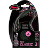 Flexi flexi rollijn CLASSIC tape XS zwart, 3 meter.