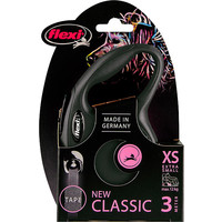 Flexi flexi rollijn CLASSIC tape XS zwart, 3 meter.