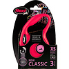 Flexi flexi rollijn CLASSIC tape XS rood, 3 meter.